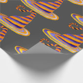 Waterverf  gestript witch Pet Cadeaupapier (Hoek)