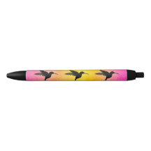 Waterverf Gestructureerde Hummingbird Colibri Pen