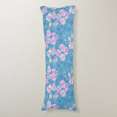 Waterverf getekende orchidee lichaamskussen (Voorkant Verticaal)