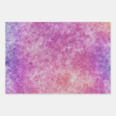 Waterverf getextureerde Paarse violette regenboog Inpakpapier Vel (Voorkant)