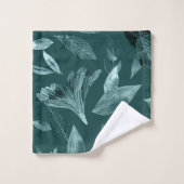 Waterverf gevallen bladeren 10 bad handdoek (Wasdoekje)