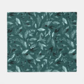 Waterverf gevallen bladeren 10 fleece deken (Voorkant (Horizontaal))