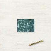 Waterverf gevallen bladeren 10 post-it® notes (Op bureau)