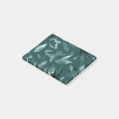 Waterverf gevallen bladeren 10 post-it® notes (Schuin)