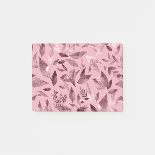 Waterverf gevallen bladeren 3 post-it® notes (Voorkant)