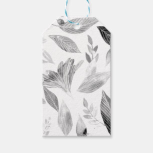 Waterverf gevallen bladeren 8 cadeaulabel
