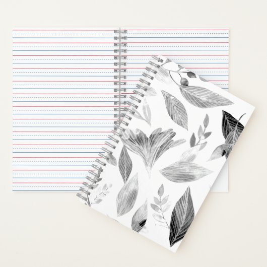 Waterverf gevallen bladeren 8 notitieboek (Binnen)