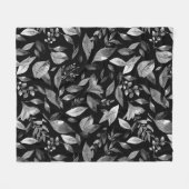 Waterverf gevallen bladeren 9 fleece deken (Voorkant (Horizontaal))