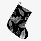 Waterverf gevallen bladeren 9 grote kerstsok (Voorkant (Hangend))