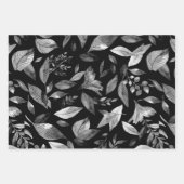 Waterverf gevallen bladeren 9 inpakpapier vel (Voorkant)