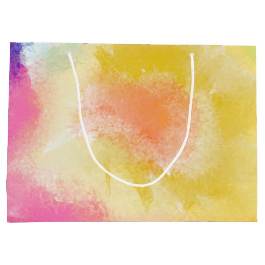 Waterverf, geverfd, fijne verjaardag, grote cadeau large cadeautasje (Achterkant)