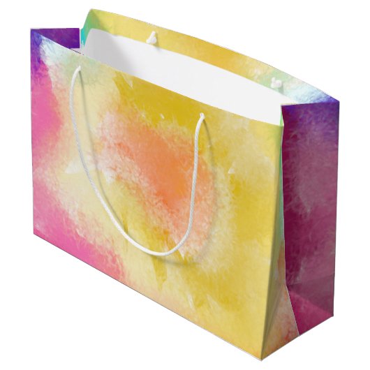 Waterverf, geverfd, fijne verjaardag, grote cadeau large cadeautasje (Achterkant Gekanteld)