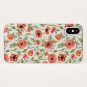 Waterverf Geverfde Oriental Oranje Poppy Flowers Case-Mate iPhone Case (Achterkant (horizontaal))