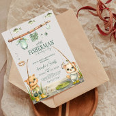 Waterverf Gevist Boy Baby shower Kaart