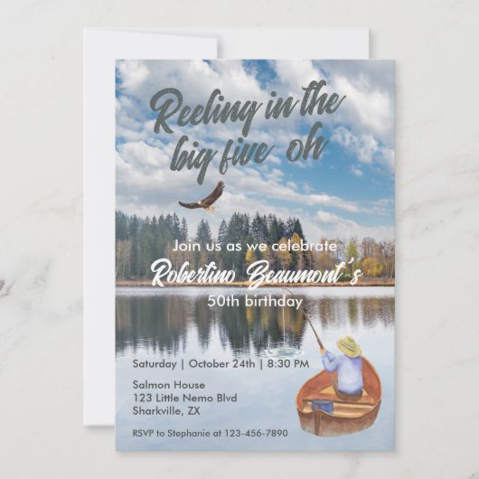 Waterverf Gevist op het 50e verjaardagsfeest van L Kaart (Voorkant)