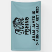 Waterverf Gevist Pensioen Partij - weg Gevist Spandoek (Verticaal)