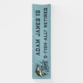 Waterverf Gevist Pensioen Partij - weg Gevist Spandoek (Verticaal)