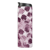 Waterverf gevlekte textuurachtergrond. Handtekenin Thermosbeker (Geroteerd rechts)