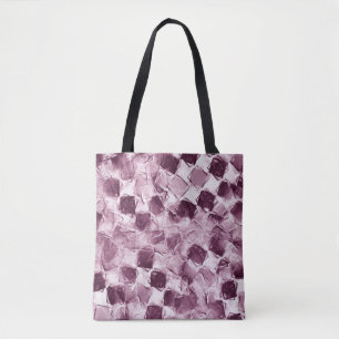 Waterverf gevlekte textuurachtergrond. Handtekenin Tote Bag