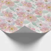 Waterverf gevoelige bloemen. cadeaupapier (Hoek)