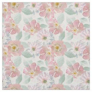 Waterverf gevoelige bloemen. stof