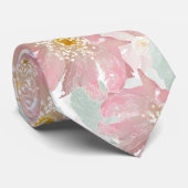 Waterverf gevoelige bloemen. stropdas (Opgerold)