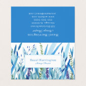 Waterverf gevouwen Visitekaartjes  (Buitenkant ongevouwen)