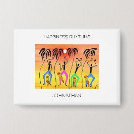 Waterverf, Geweldige Afrikaanse kunst Zomercarnava Button