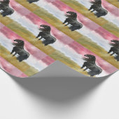 Waterverf geweldige paarden cadeaupapier (Hoek)