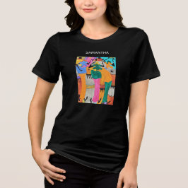 Waterverf, Geweldige Viering Joy Dance t- shirt