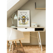 Waterverf Gewichtheffen Bij Inspiratie Poster