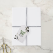 Waterverf Gewricht Voetbal Cadeaulabel (Met Touw)