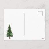 Waterverf Gezellig Huis Charmant Miniatuur Dorp Feestdagenkaart (Achterkant)