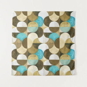 Waterverf, gezellig modern geometrisch naadloos de wandkleed
