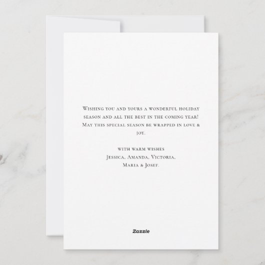 Waterverf Gezellige Home Kerstboom Feestdagenkaart (Achterkant)