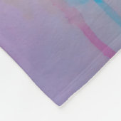 Waterverf gezicht fleece deken (Hoek)