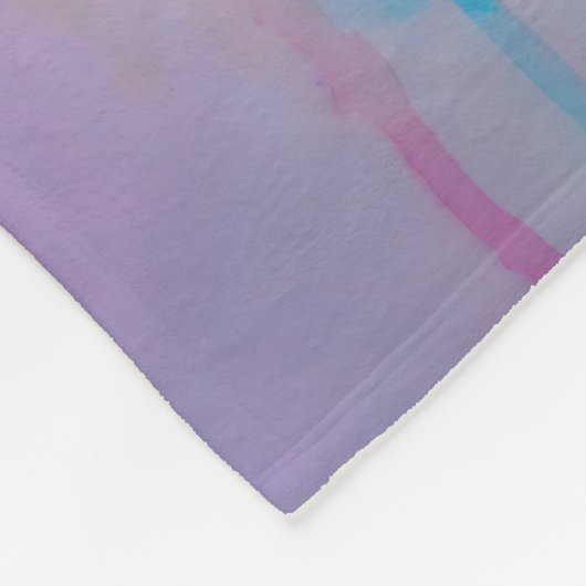 Waterverf gezicht fleece deken (Hoek)