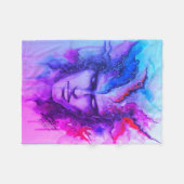 Waterverf gezicht fleece deken (Voorkant (Horizontaal))