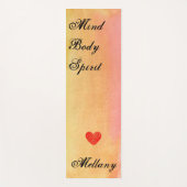 Waterverf Gezichtsgeest Gepersonaliseerde Yoga Mat (Voorkant)