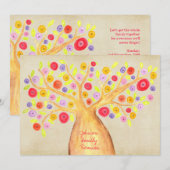 Waterverf - gezinshereniging BBQ Uitnodigen Kaart (Voorkant / Achterkant)