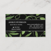 Waterverf Gezonde moestuin Visitekaartje (Achterkant)