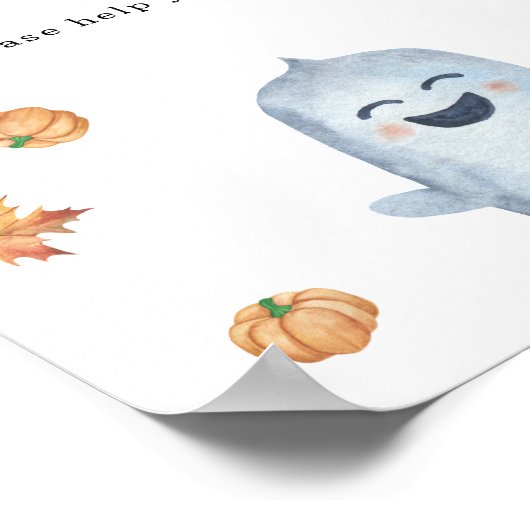 Waterverf Ghost - Drinken Poster (Hoek)