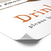 Waterverf Ghost - Drinken Poster (Hoek)