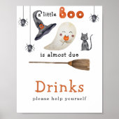 Waterverf Ghost - Drinken Poster (Voorkant)