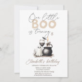 Waterverf Ghost Glass Candle Halloween Kaart (Voorkant)