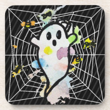 Waterverf Ghost Spider Web Halloween