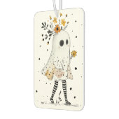 Waterverf Ghost & Sunflowers Whimsical Halloween Luchtverfrisser (Links)