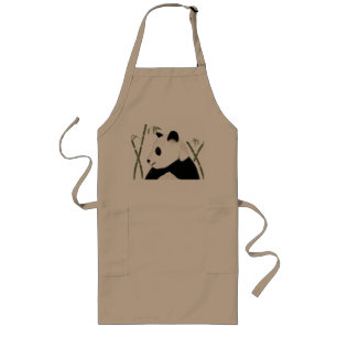 Waterverf Giant Panda Apron Lang Schort