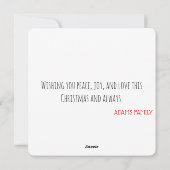 Waterverf Gift Tree Merry Christmas Kaart (Achterkant)