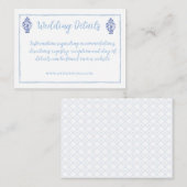 Waterverf Ginger Jar Monogram Crest, Chinoiserie Informatiekaartje (Voorkant / Achterkant)